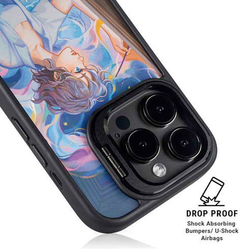 Rainbow Anime Artist Painter by Ivy Dolamore iPhone 16 Pro Kickstand Case